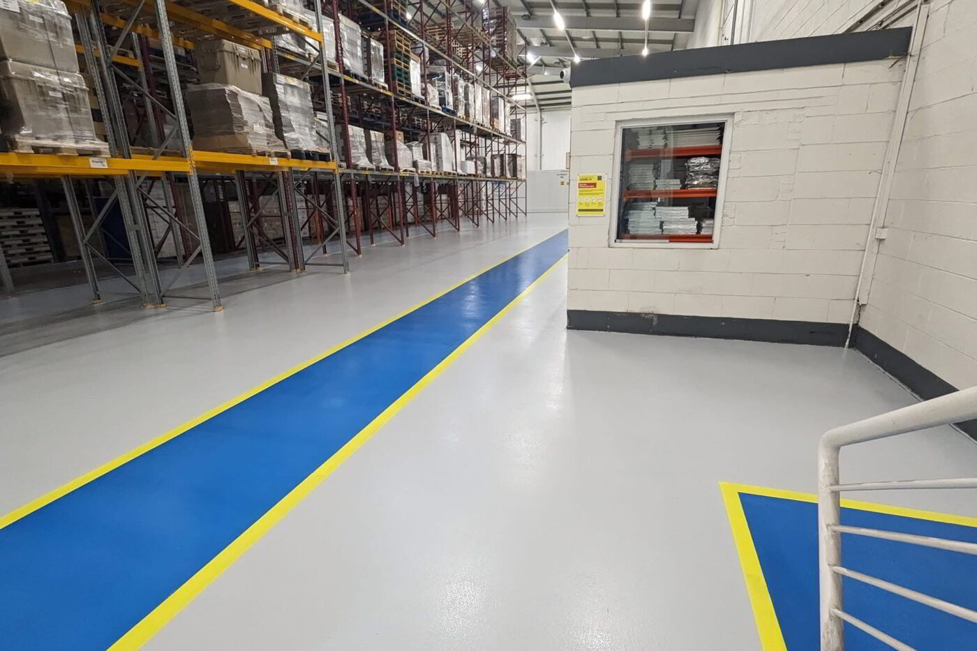 commercial concrete coating service for warehouses